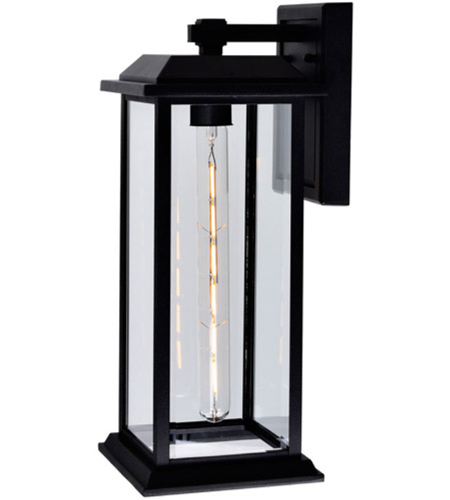 Blackbridge 1 Light Outdoor Black Wall Lantern 0409W8-1-101-A