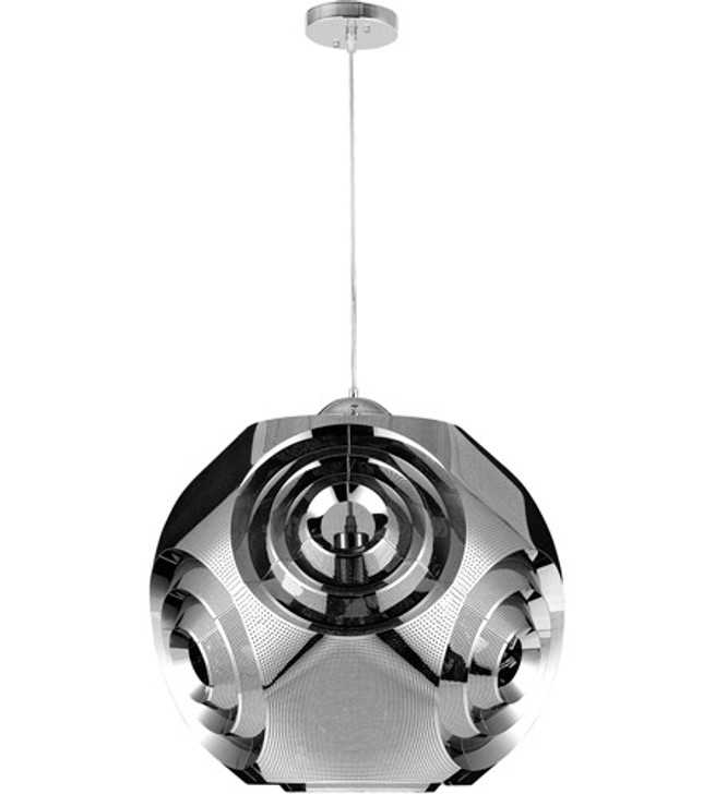 1 Light Pendant with Chrome Finish