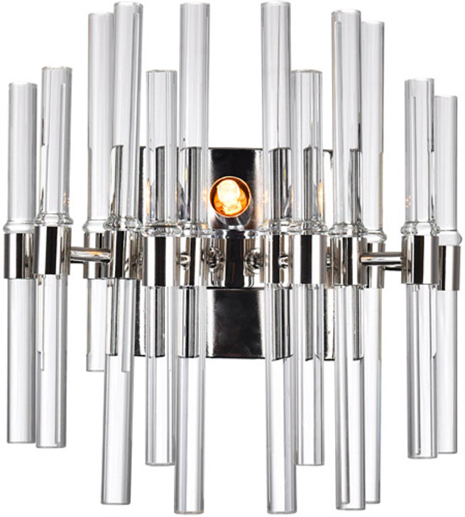 2 Light Wall Light with Polished Nickel Finish