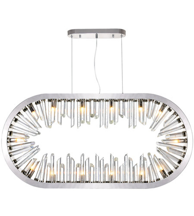 14 Light Chandelier with Polished Nickle finish