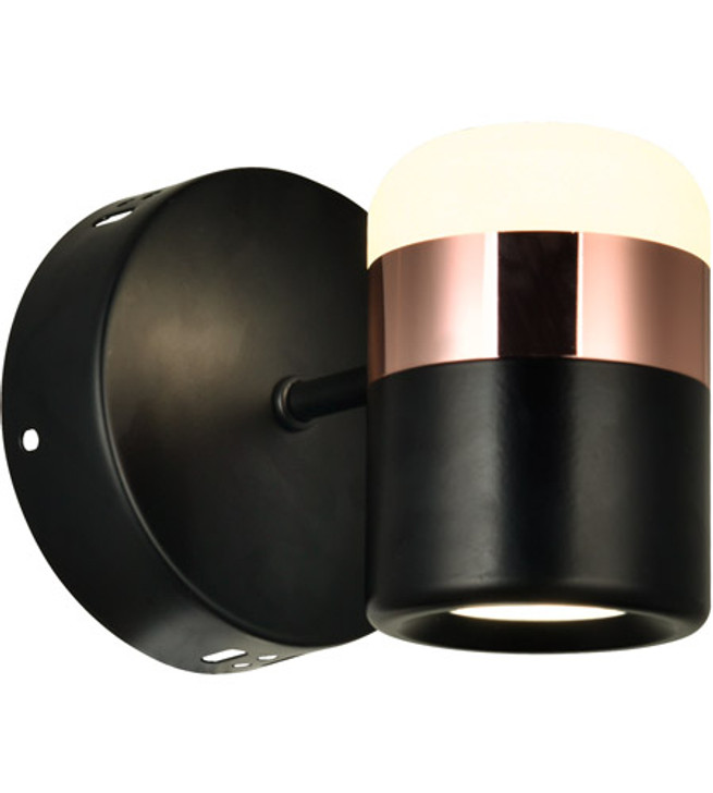 LED Wall Light with Black Finish