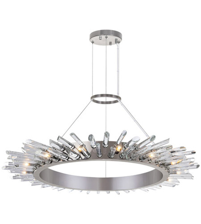 15 Light Chandelier with Polished Nickle finish