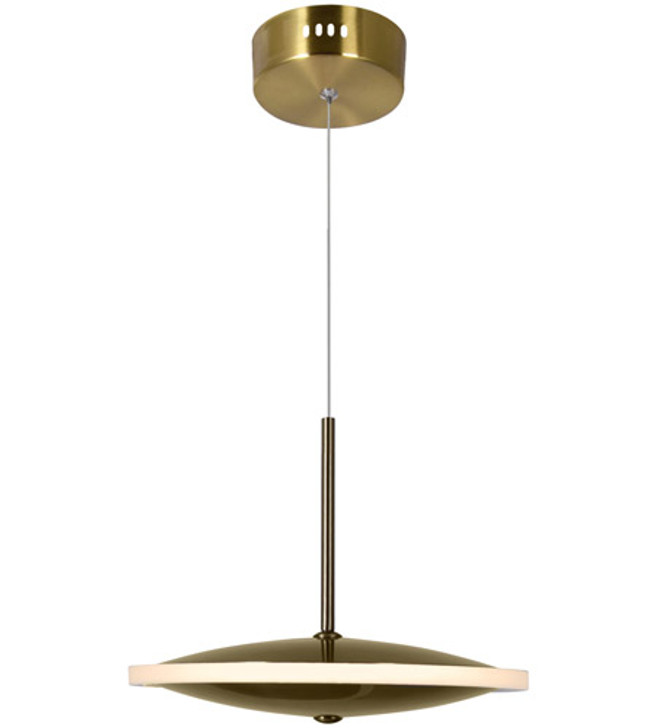 LED Mini Pendant with Brass Finish 1204P8-1-625-A