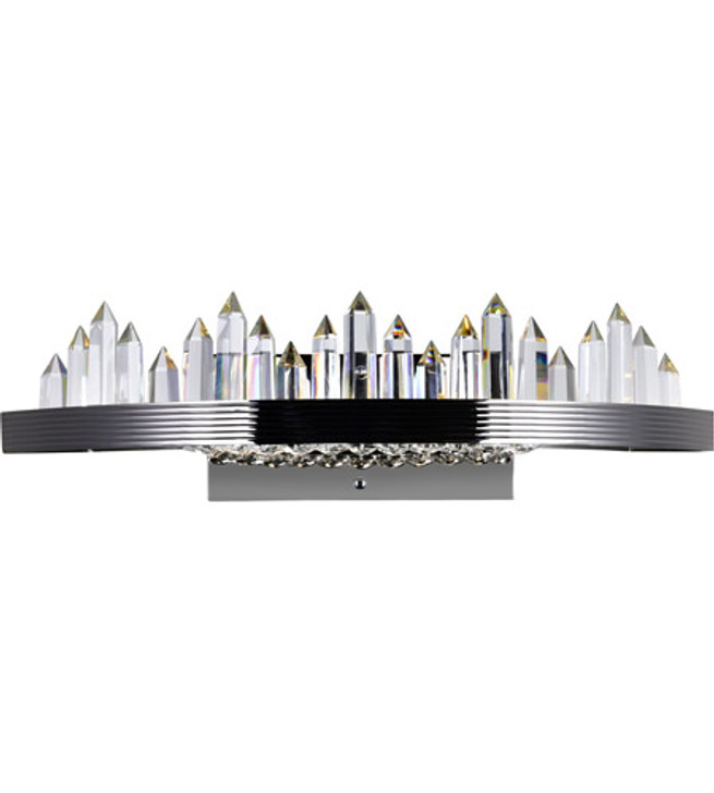 LED Sconce with Polished Nickel Finish