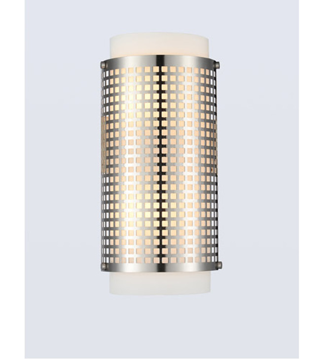 2 Light Wall Sconce with Satin Nickel finish