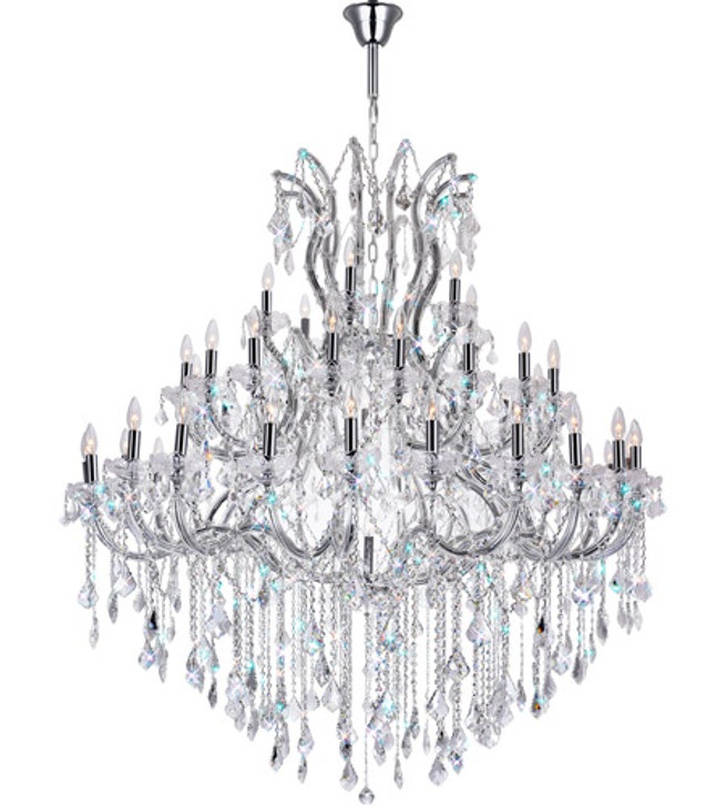 49 Light Up Chandelier with Chrome finish