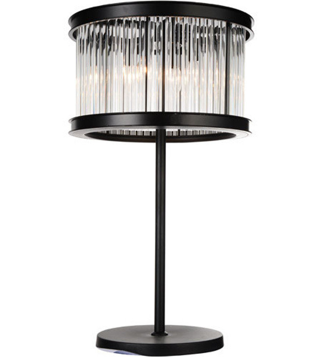 4 Light Table Lamp with Black finish