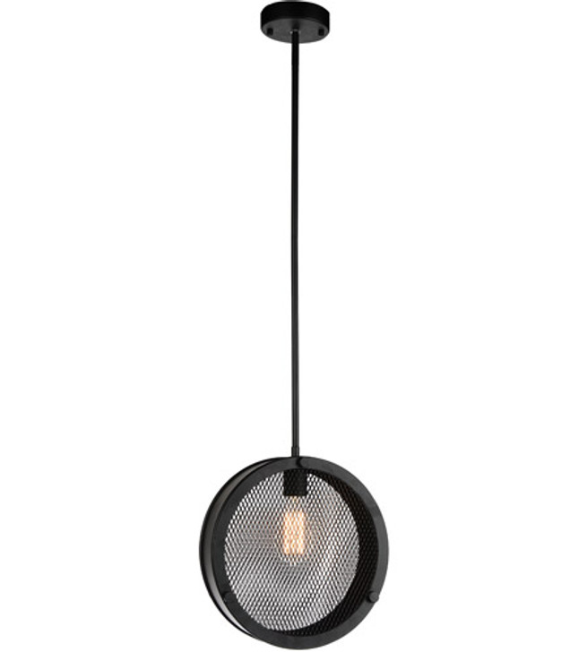 1 Light Up Pendant with Black finish