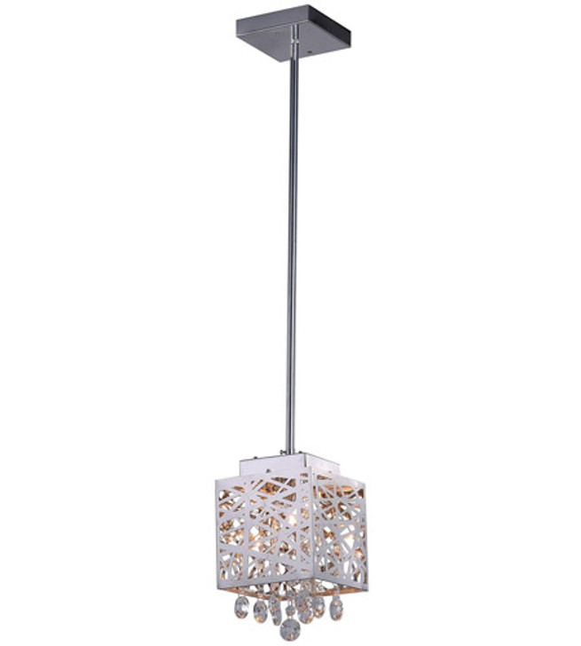 1 Light Pendant with Chrome Finish 1032P6-1-601-S