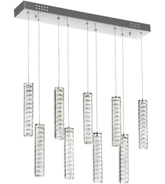 LED Chandelier with Chrome Finish 1046P32-9-601-RC