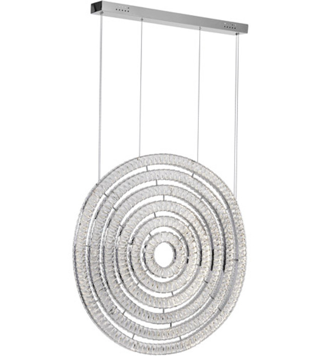 LED Chandelier with Chrome Finish 1046P37-6-601