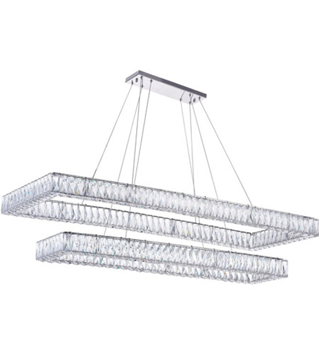 LED Chandelier with Chrome Finish 1084P52-601-RC-2C