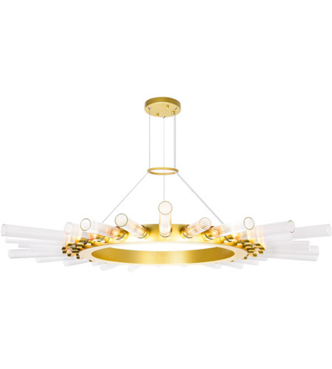 28 Light Chandelier with Satin Gold finish 1121P48-28-602