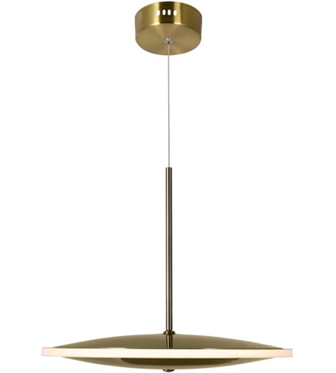 LED Mini Pendant with Brass Finish 1204P12-1-625-A