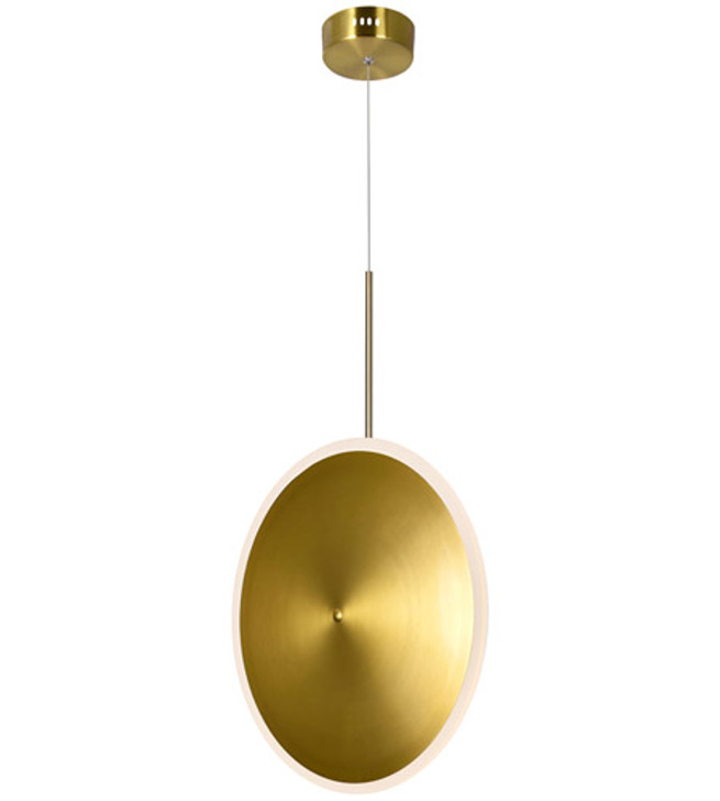 LED Pendant with Brass Finish 1204P16-1-625