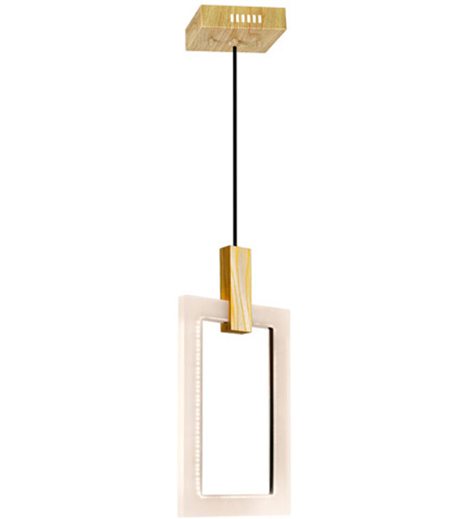 LED Mini Pendant with White Oak Finish 1214P10-1-236-A