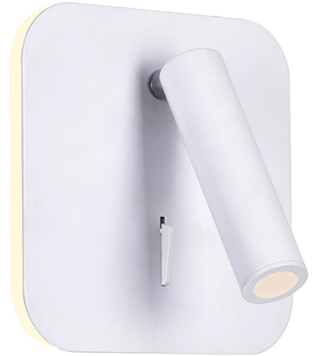 LED Sconce with Matte White Finish 1242W6-103