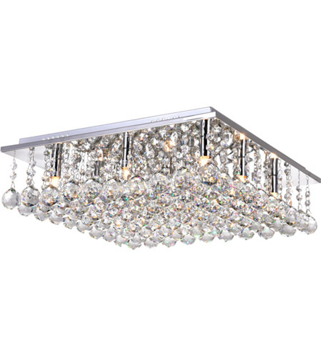 9 Light  Flush Mount with Chrome finish 5052C20C-S