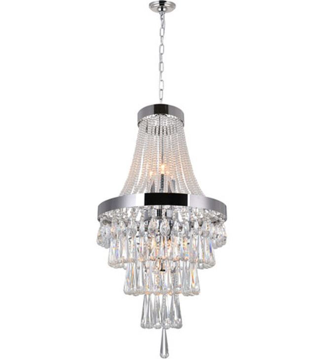 6 Light  Chandelier with Chrome finish 5078P16C