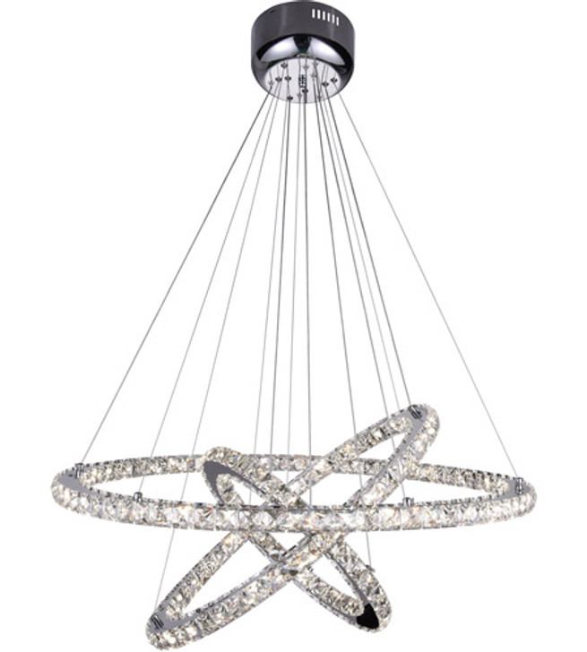 LED  Chandelier with Chrome finish 5080P32ST-3R