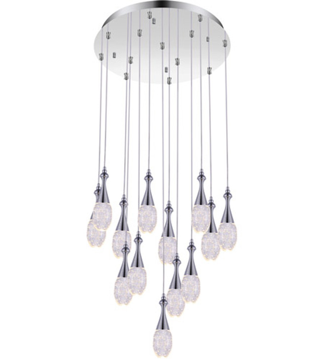 LED Multi Point Pendant with Chrome finish 5110P24C-R