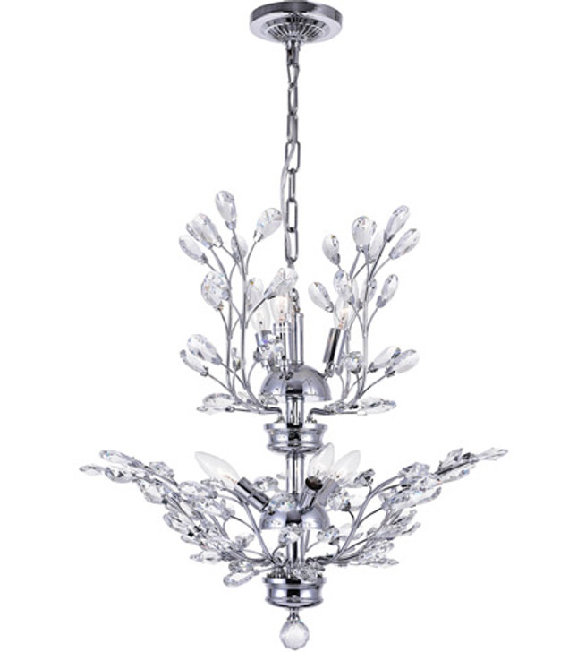 6 Light  Chandelier with Chrome finish 5206P22C