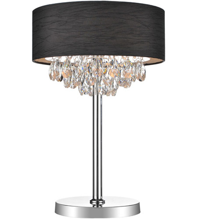 3 Light Table Lamp with Chrome finish 5443T14C (Black)