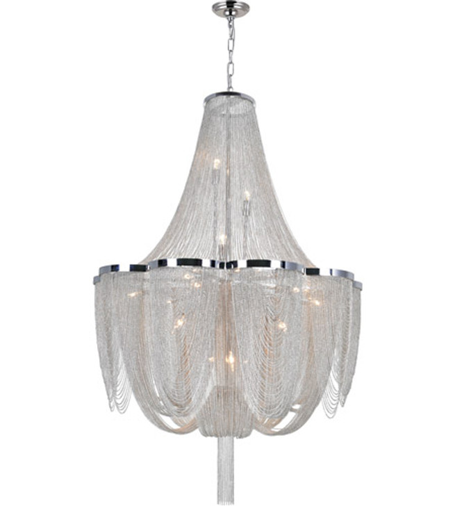 10 Light Down Chandelier with Chrome finish 5480P22C