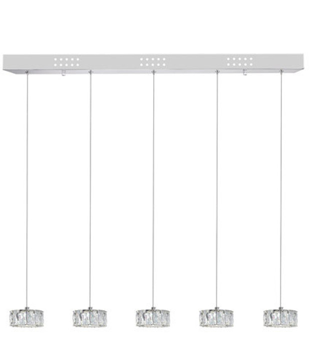 LED Multi Light Pendant with Chrome finish 5625P32ST-RC