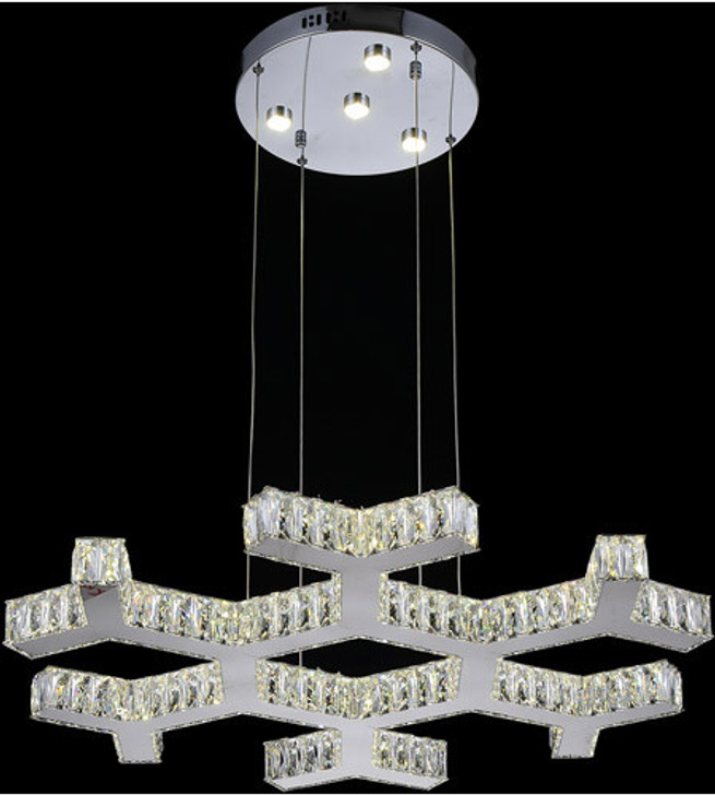 LED  Chandelier with Chrome finish 5642P30ST-R