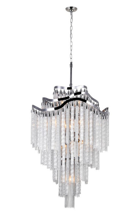 14 Light Down Chandelier with Chrome finish 5648P26C