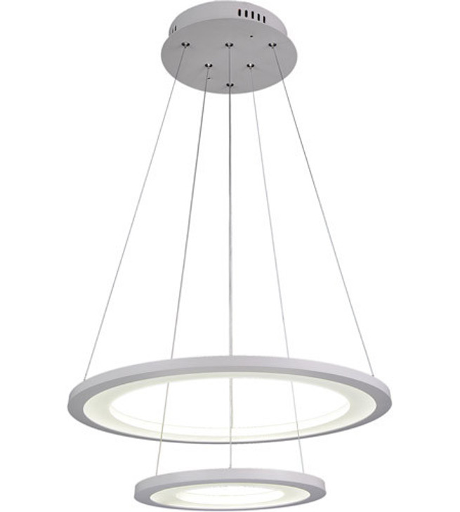 LED  Chandelier with White finish 5665P20-2-103