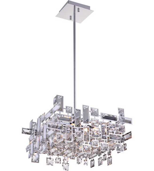 6 Light  Chandelier with Chrome finish 5689P14-6-S-601