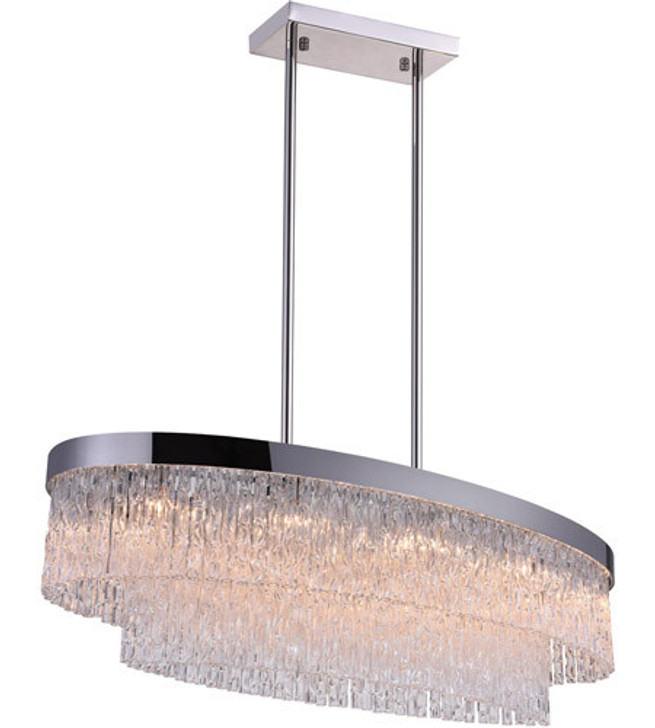 10 Light Island Chandelier with Chrome finish 5695P45-10-601-O