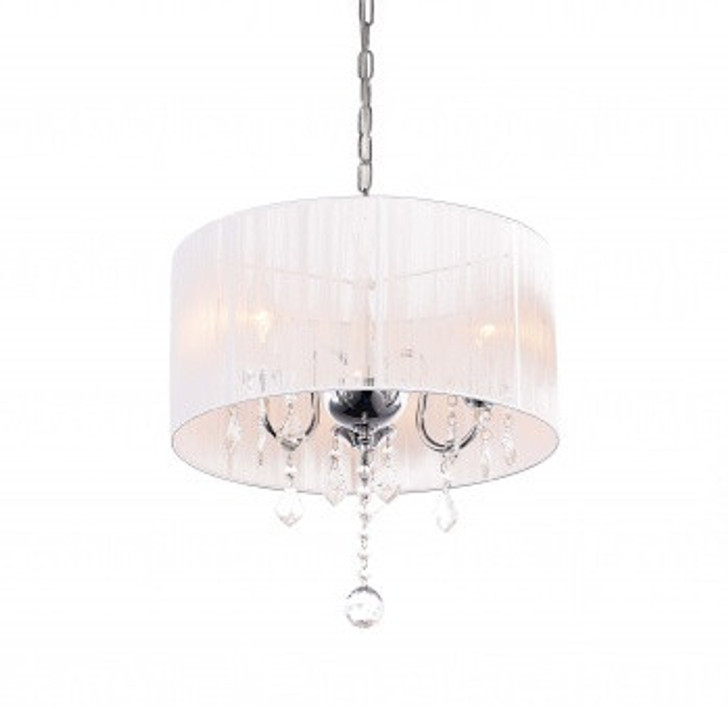 Canada 3 Light 16 inch Chrome Chandelier Ceiling Light