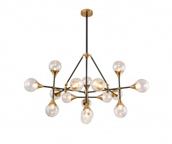 Canada 16 Light 43 inch Black Chandelier Ceiling Light