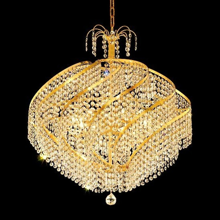 Spiral Crystal Chandeliers KL-41044-2625-G