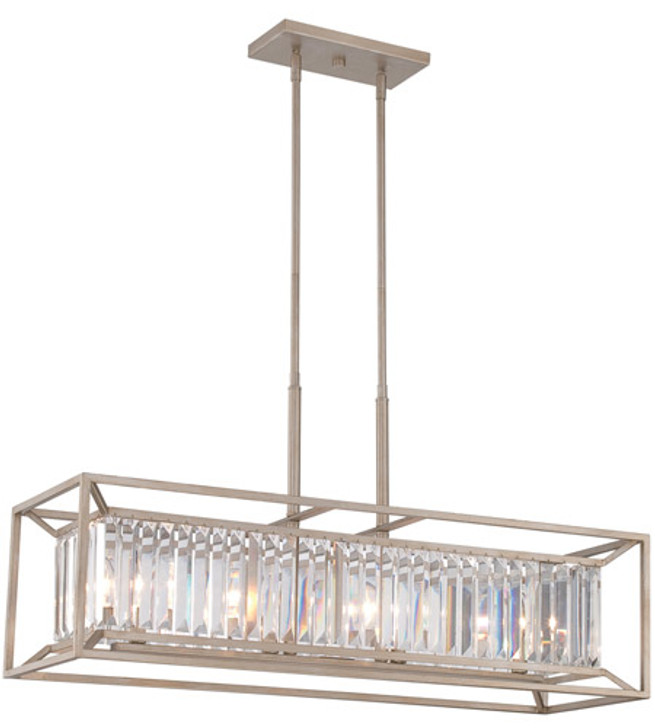 4 Light Linear Chandelier 87438-AP