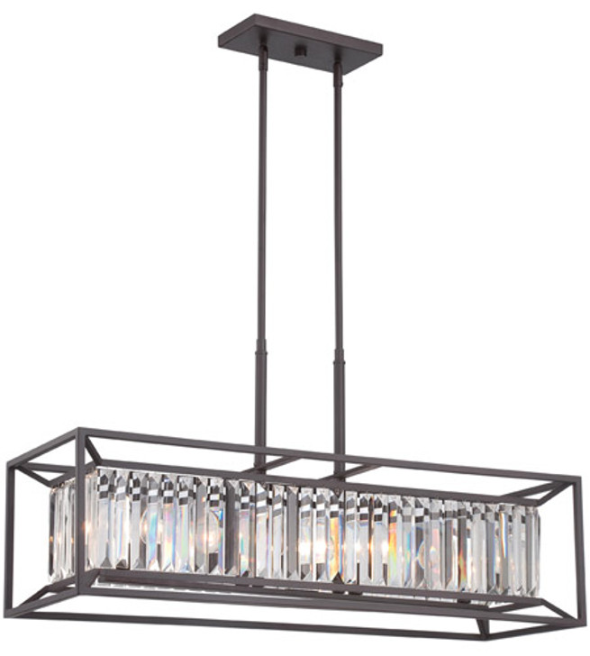 4 Light Linear Chandelier 87438-VB