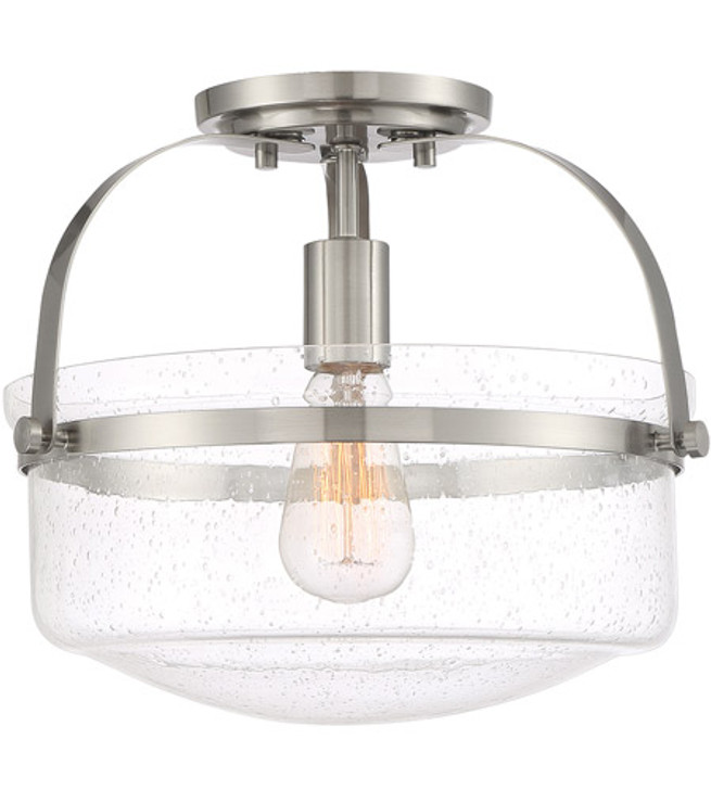 1 Light Semi-Flush 90611-BN