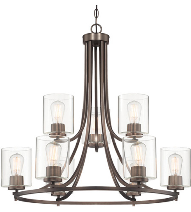 9-Light Hanging Fixture 93089-SCB