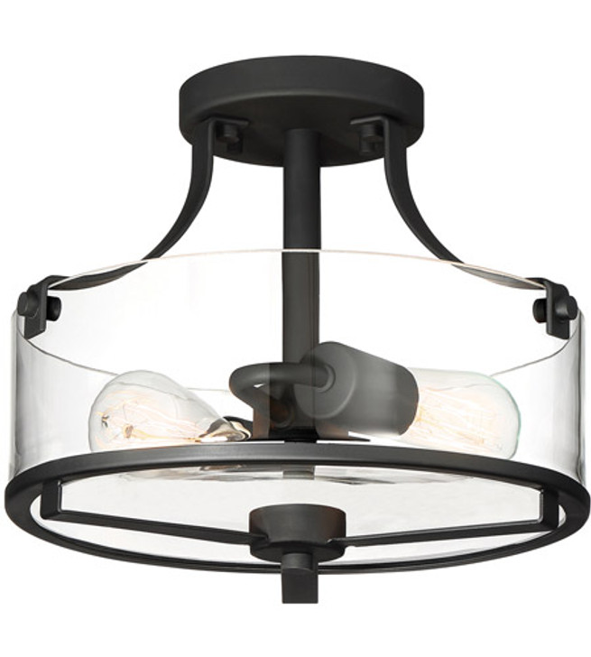 2-Light Semi-Flush 93311-BK