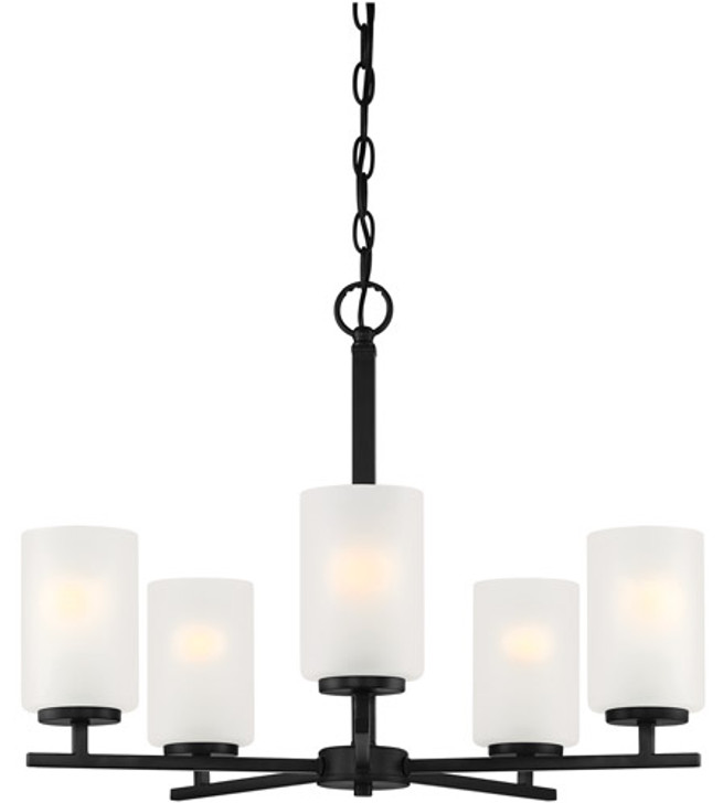 5 Light Chandelier D239M-5CH-MB