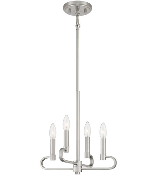 4-Light Chandelier (Convertible) D269C-4CH-BN