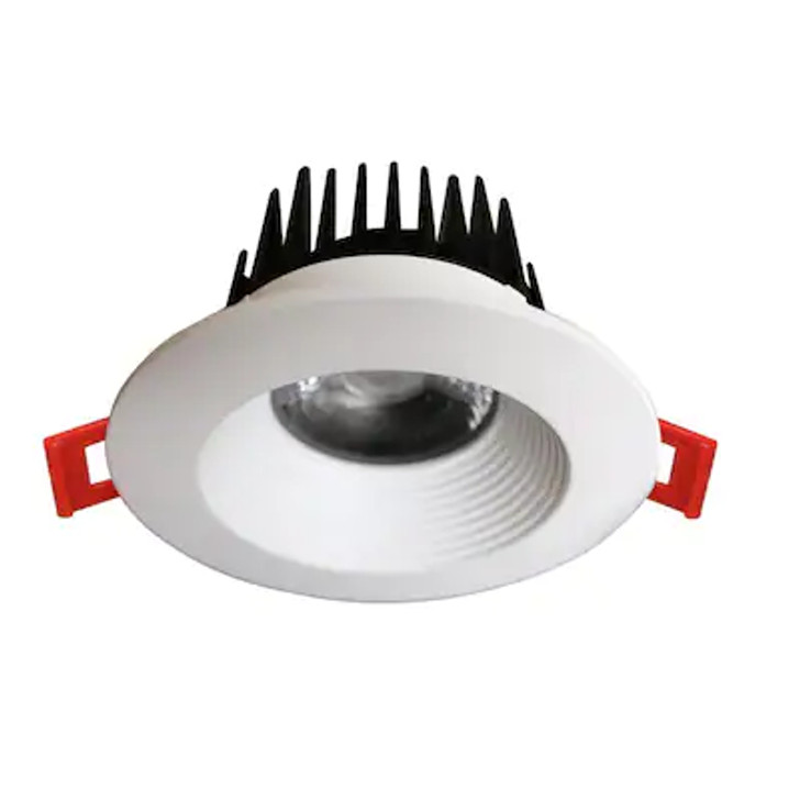 3 in. White 3000K Canless Remodel Baffle Integrated LED Recessed Light Kit EV36081WH30
