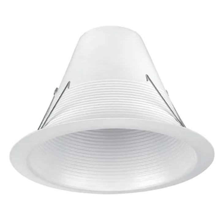 6" White Airtight Baffle Trim, Max Lamp-BR30/65W EVRT635WH