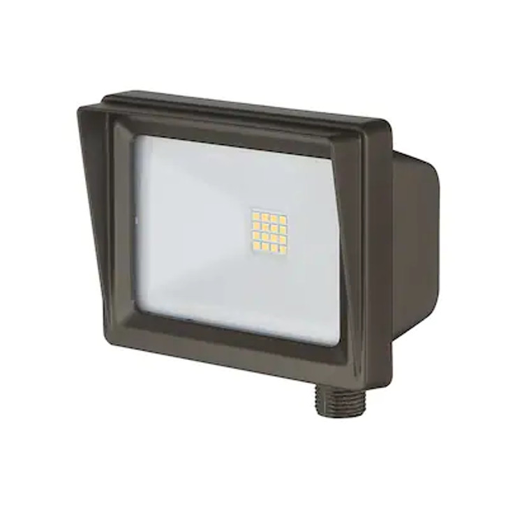 LED Flood Light,   1000-Lumens, 12-Watt, 5000K, Bronze FL14NT50-48