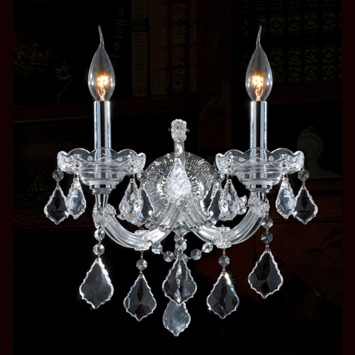 2 Light Maria theresa crystal wall sconces KL-41039-2-C