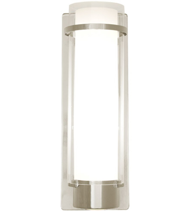 Essex Large Sconce Buffed Nickel with Half Opal Glass Finish