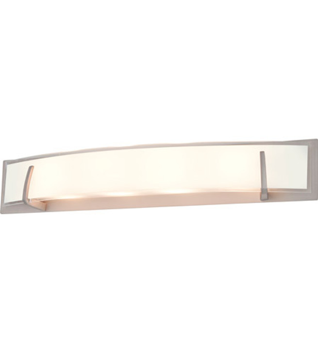 Hyperion AC LED Large Vanity Buffed Nickel with Half Opal Glass Finish